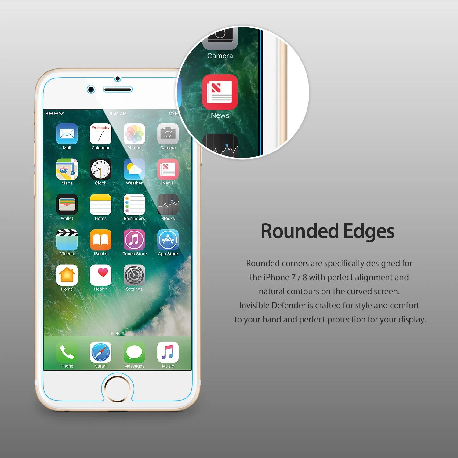 Best-Selling iPhone 7 Screen Protector | Invisible Defender [4P]  Last Chance!