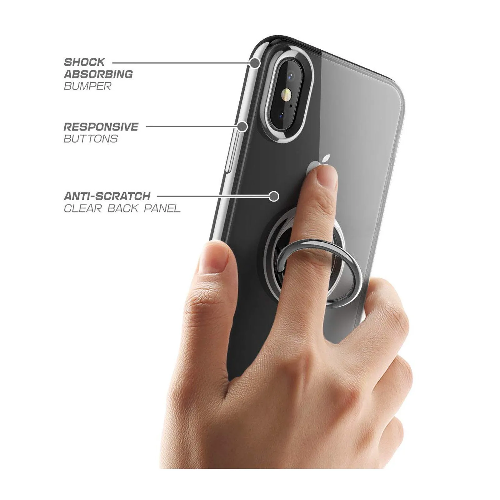 Best-Selling iPhone X / XS Unicorn Beetle Snap Ring Case-Black  Almost Gone!