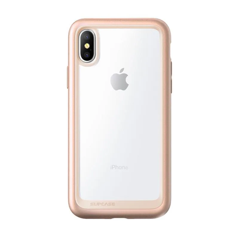 Best-Selling iPhone X / XS Unicorn Beetle Style Slim Clear Case-Blush Gold  Almost Gone!