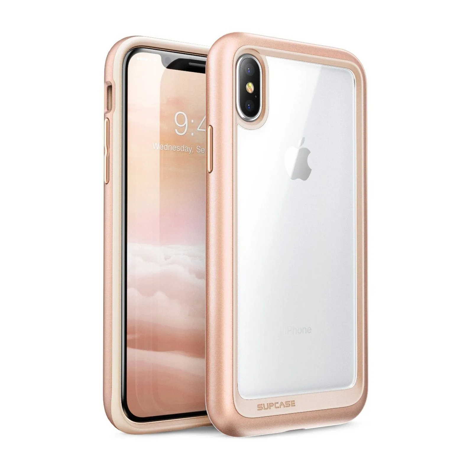 Best-Selling iPhone X / XS Unicorn Beetle Style Slim Clear Case-Blush Gold  Almost Gone!