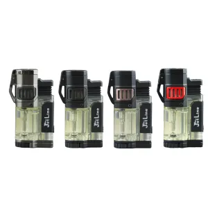 Best-Selling Jetline Diego Triple Flame Pocket Lighter w/ Punch Cutter  Going Fast!