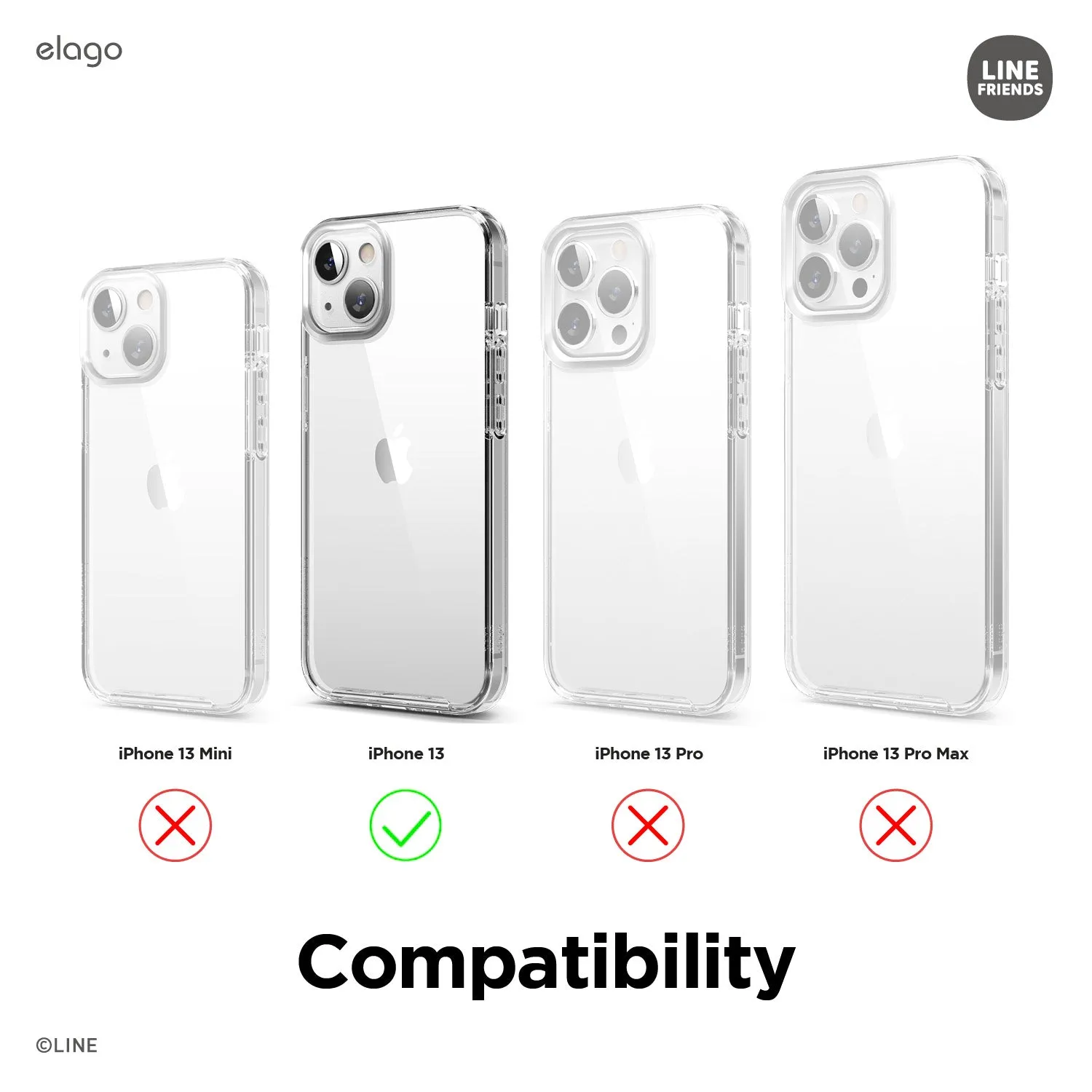 Best-Selling LINE FRIENDS | elago minini Case for iPhone 13  Ends Soon!