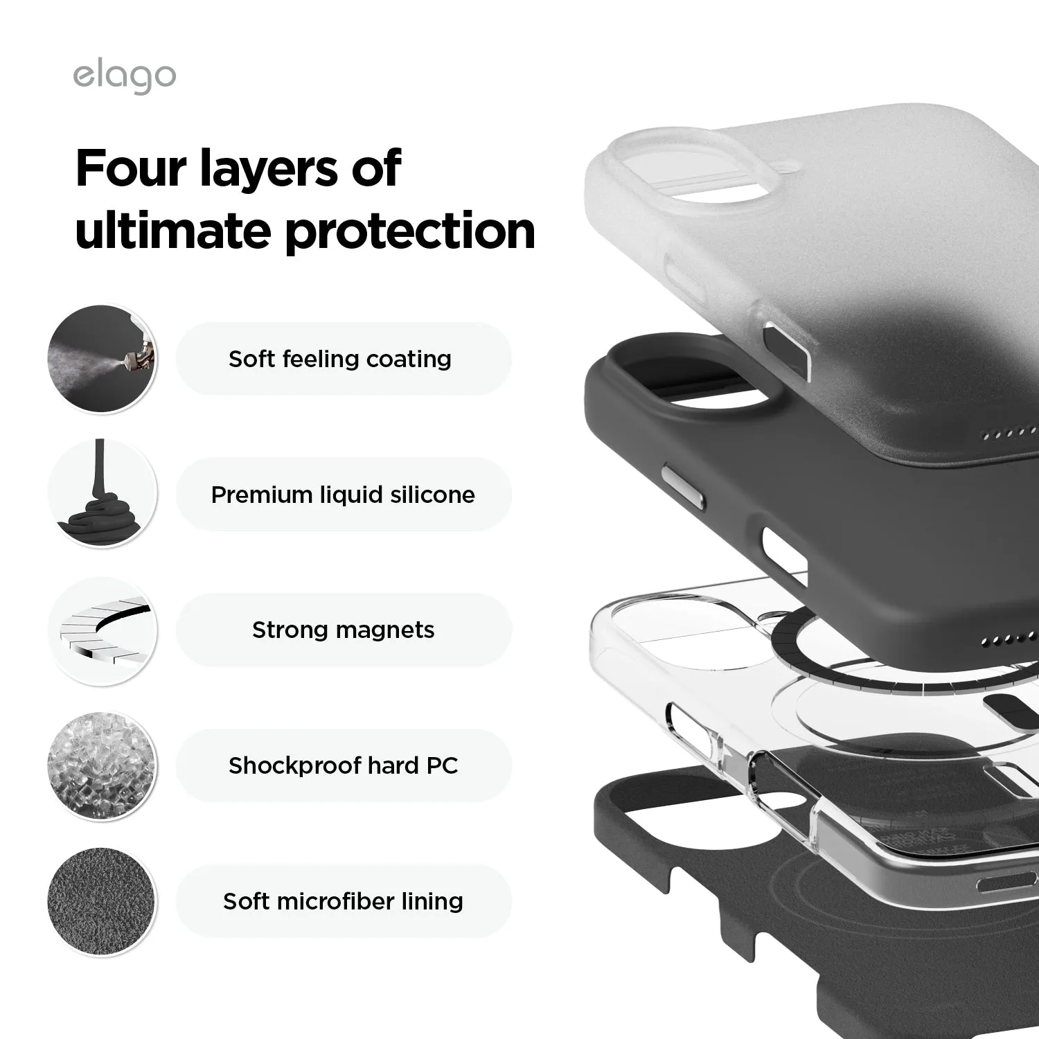 Best-Selling MagSafe Silicone Case [4 Colors]  Stylish & Comfortable
