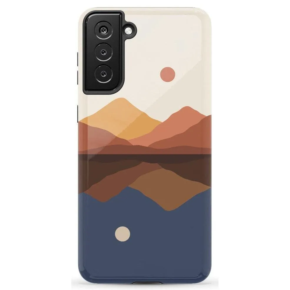 Best-Selling Opposites Attract | Day & Night Colorblock Mountains Samsung Case  Going Fast!