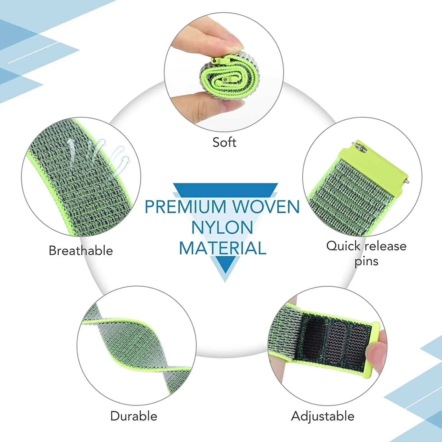 Best-Selling Redmi Watch 5 Active Nylon Strap (Fluorescent)  Stylish & Comfortable