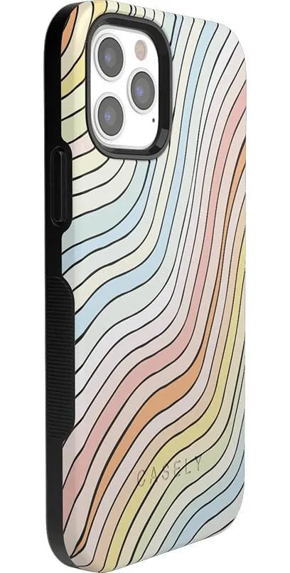 Best-Selling Ride The Wave | Pastel Rainbow Lined Case  Ends Soon!
