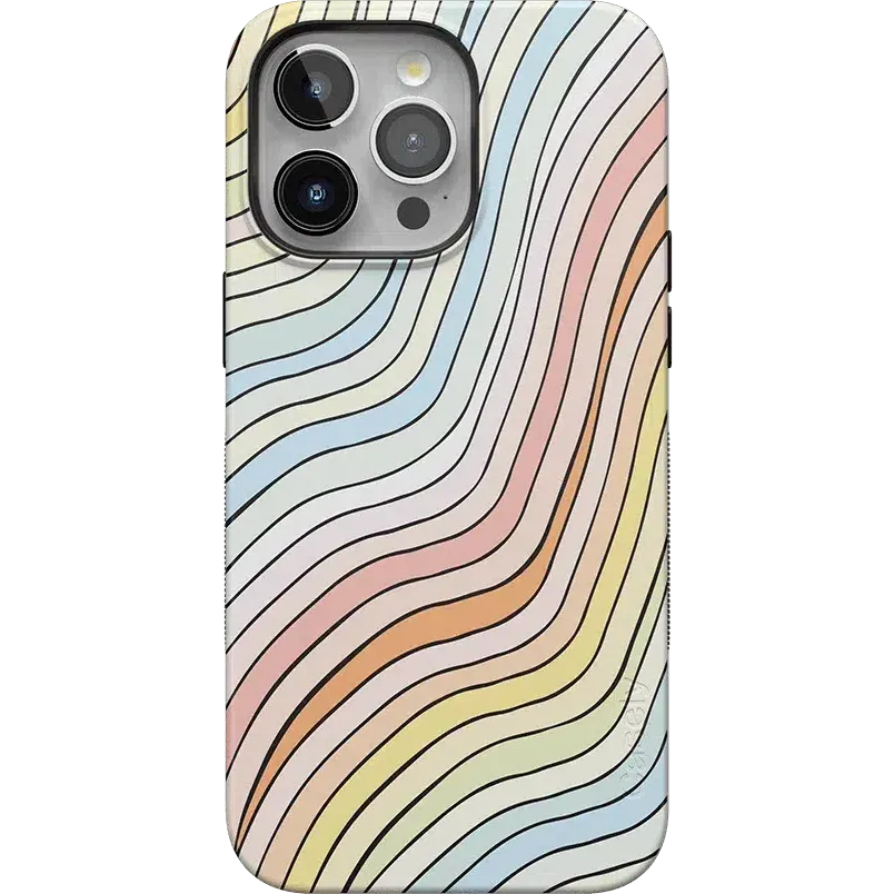 Best-Selling Ride The Wave | Pastel Rainbow Lined Case  Ends Soon!