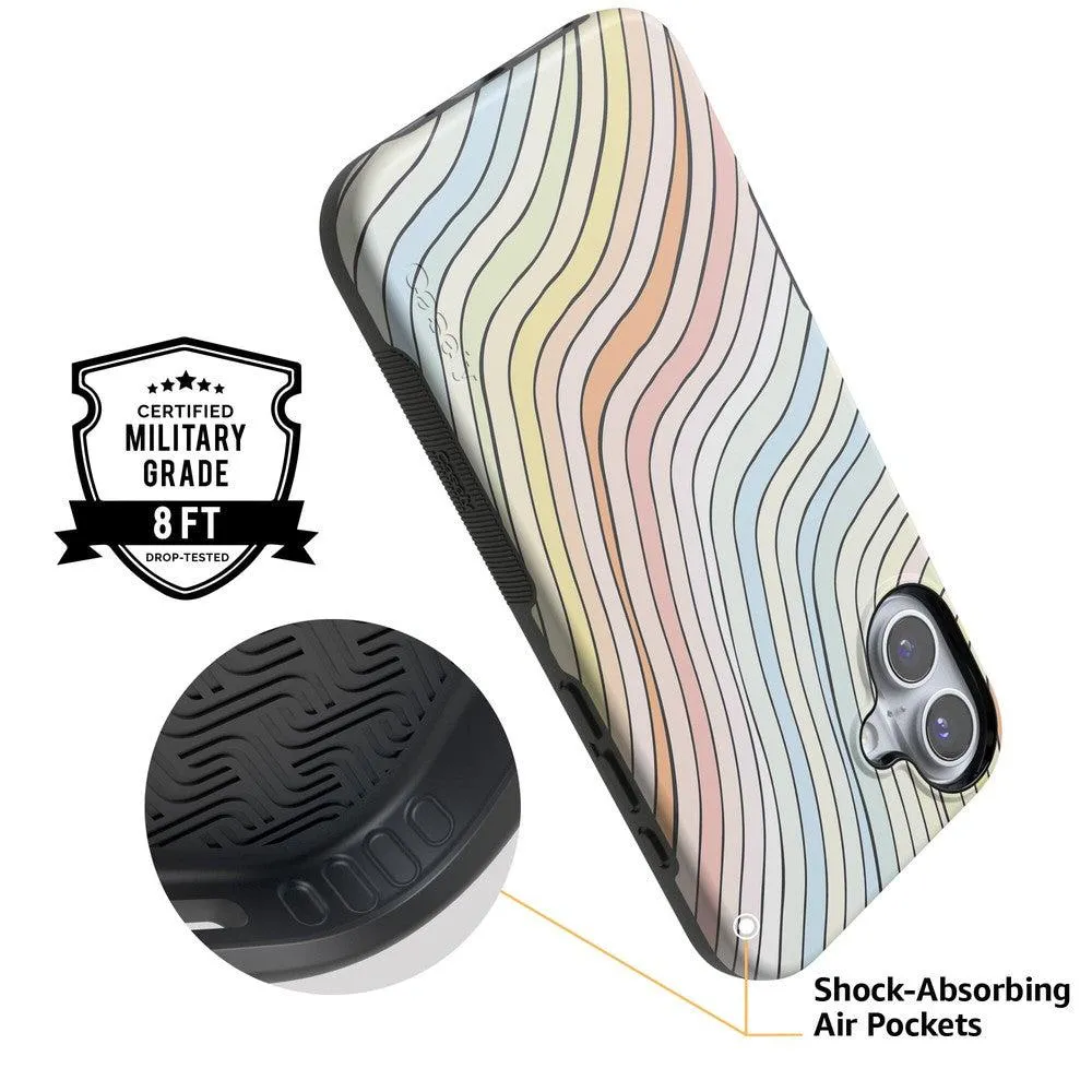 Best-Selling Ride The Wave | Pastel Rainbow Lined Case  Ends Soon!