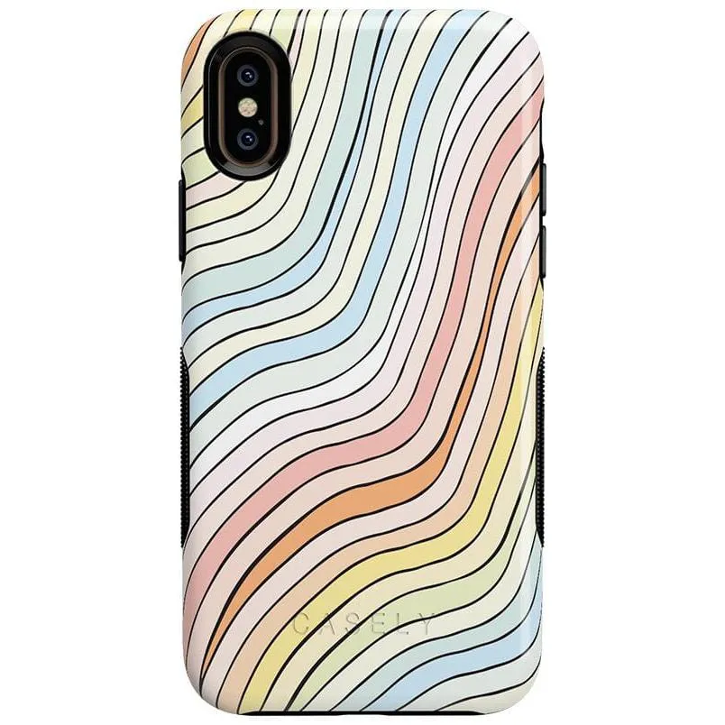 Best-Selling Ride The Wave | Pastel Rainbow Lined Case  Ends Soon!