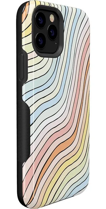 Best-Selling Ride The Wave | Pastel Rainbow Lined Case  Ends Soon!