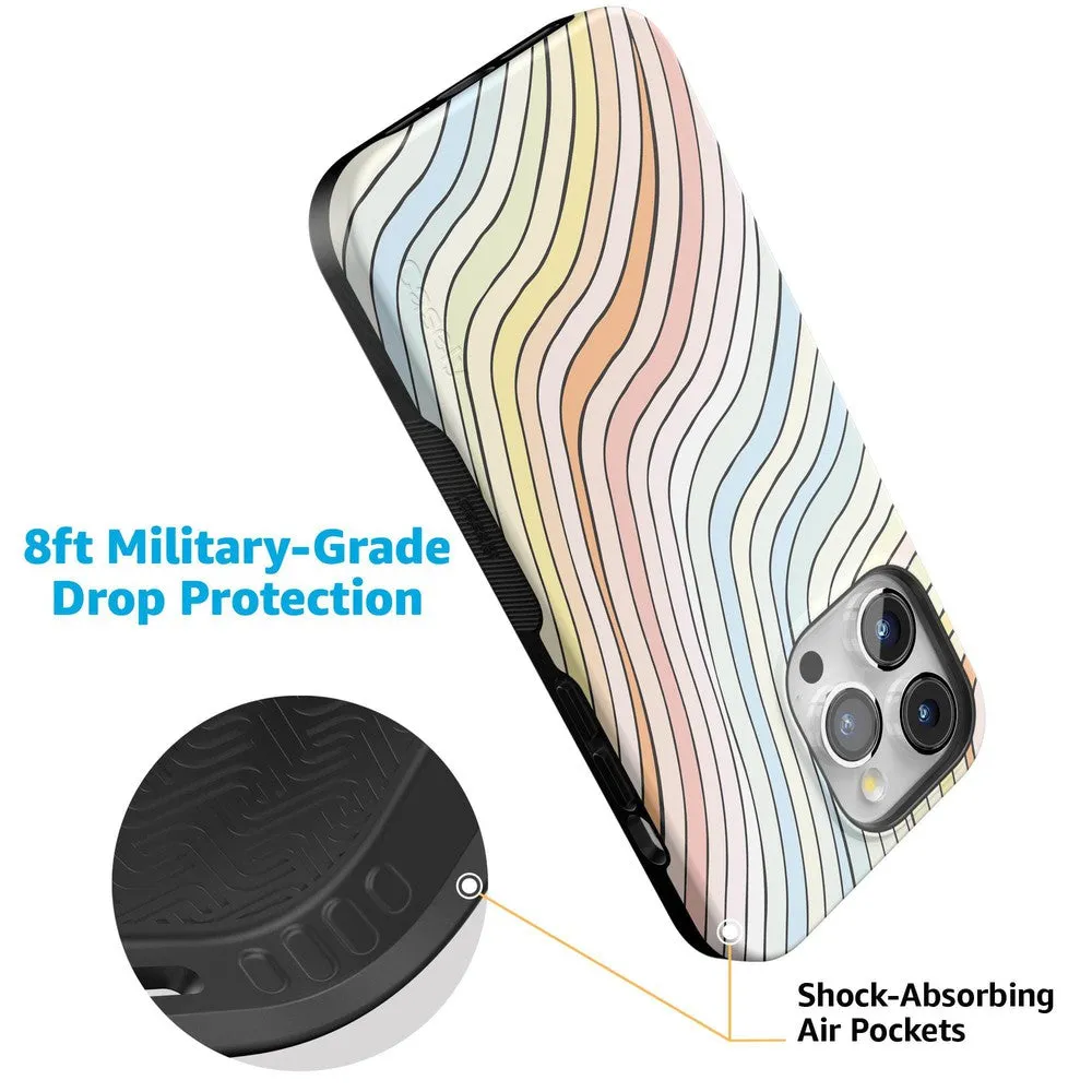 Best-Selling Ride The Wave | Pastel Rainbow Lined Case  Ends Soon!