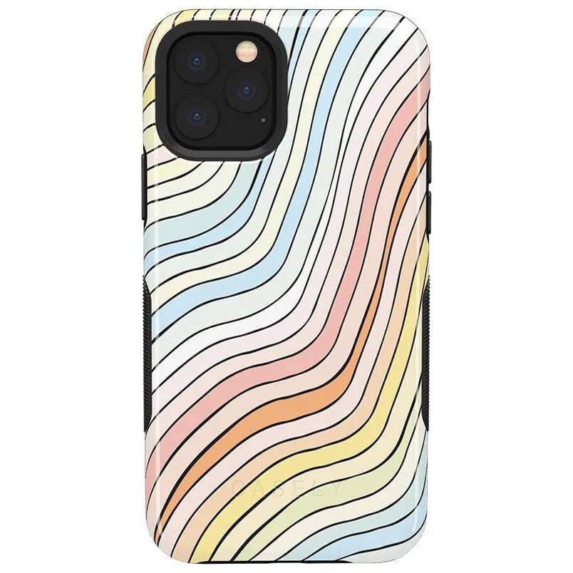 Best-Selling Ride The Wave | Pastel Rainbow Lined Case  Ends Soon!