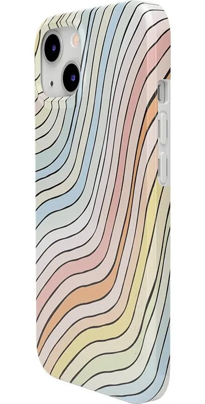 Best-Selling Ride The Wave | Pastel Rainbow Lined Case  Ends Soon!