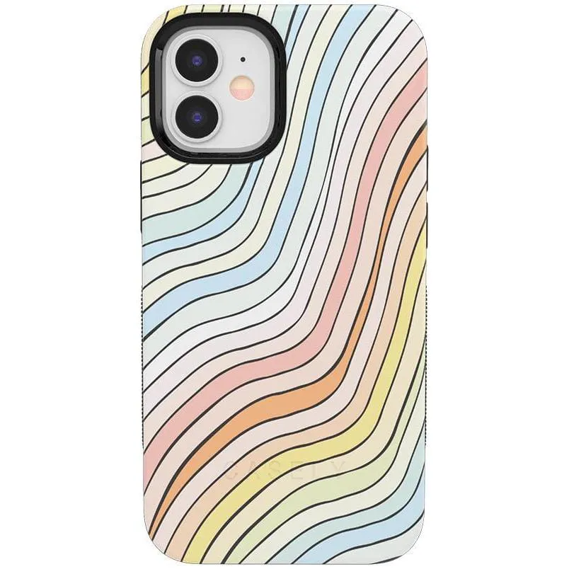 Best-Selling Ride The Wave | Pastel Rainbow Lined Case  Ends Soon!