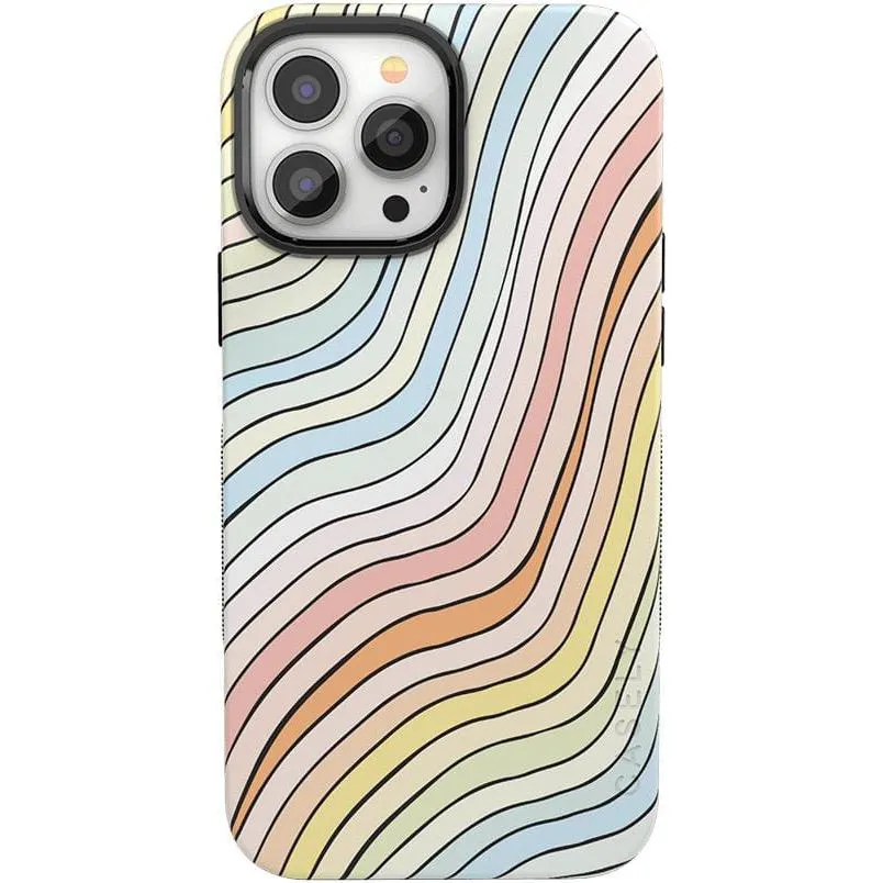 Best-Selling Ride The Wave | Pastel Rainbow Lined Case  Ends Soon!