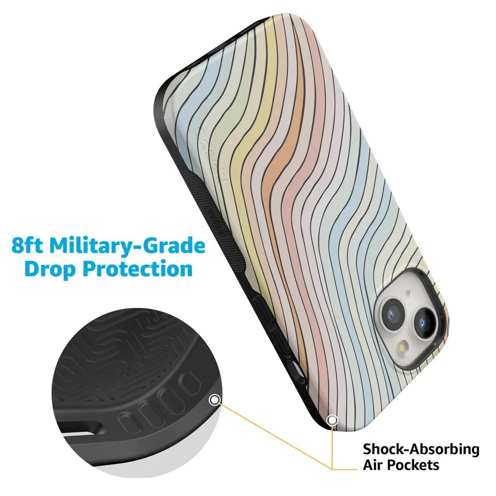 Best-Selling Ride The Wave | Pastel Rainbow Lined Case  Ends Soon!