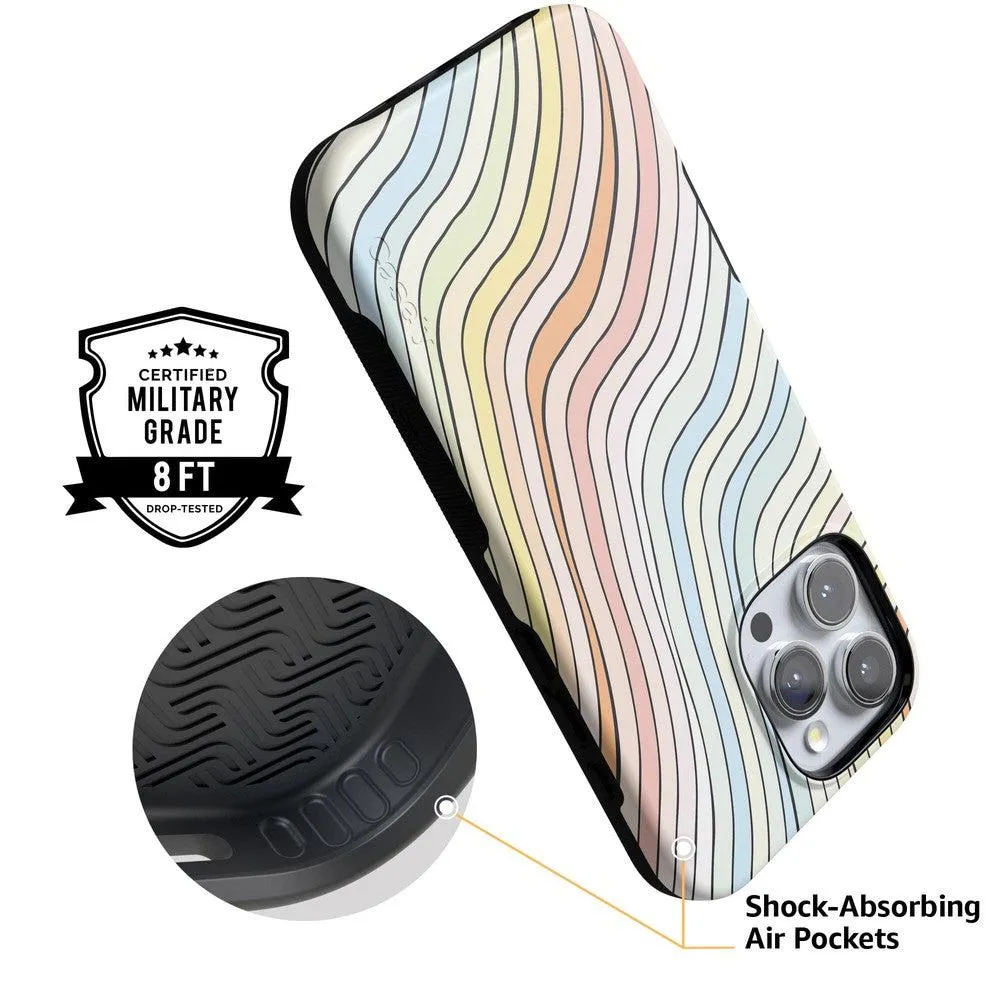 Best-Selling Ride The Wave | Pastel Rainbow Lined Case  Ends Soon!