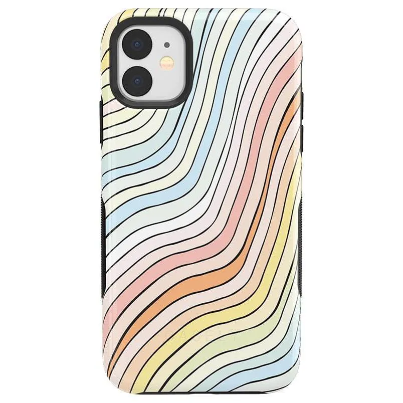 Best-Selling Ride The Wave | Pastel Rainbow Lined Case  Ends Soon!
