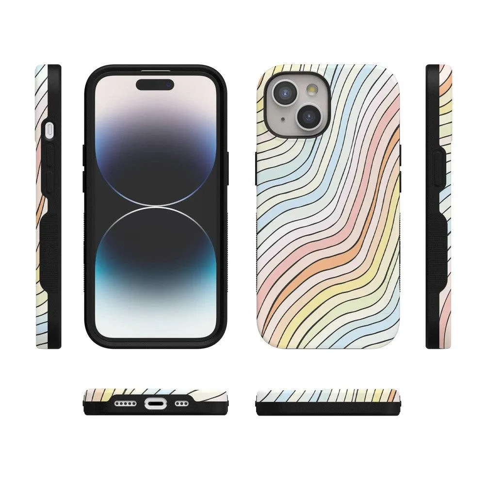 Best-Selling Ride The Wave | Pastel Rainbow Lined Case  Ends Soon!