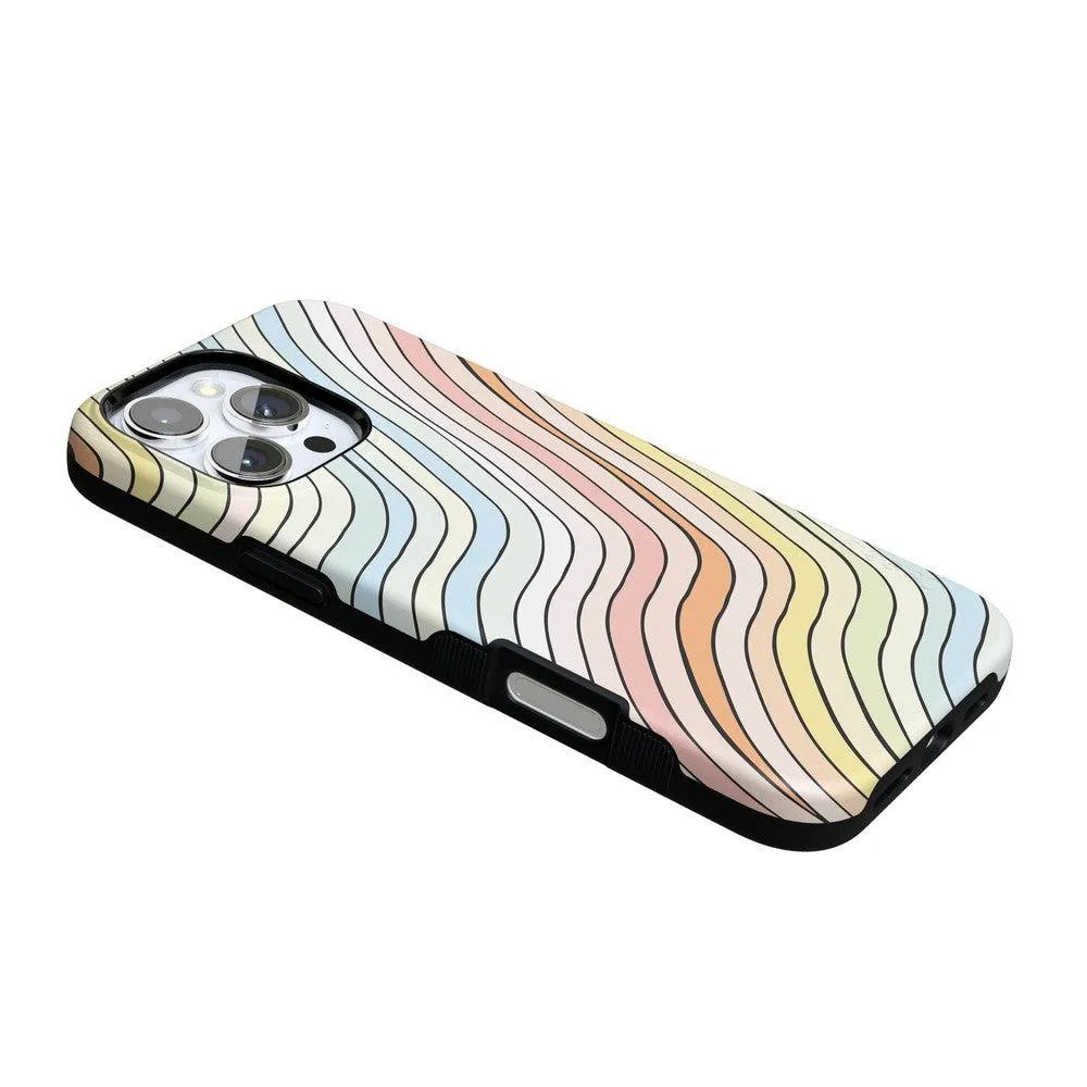 Best-Selling Ride The Wave | Pastel Rainbow Lined Case  Ends Soon!