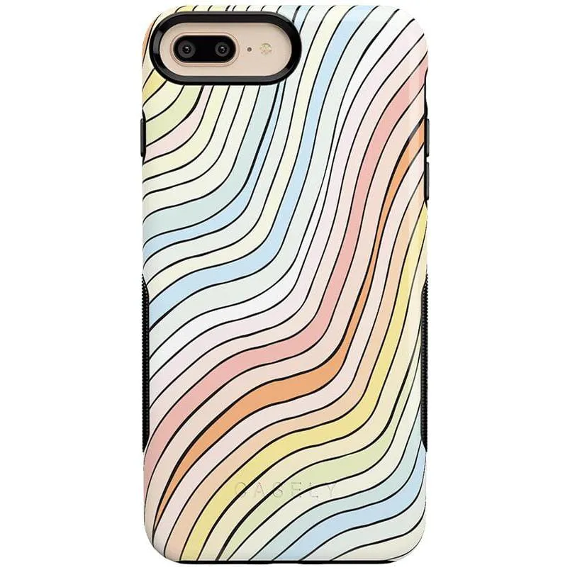 Best-Selling Ride The Wave | Pastel Rainbow Lined Case  Ends Soon!