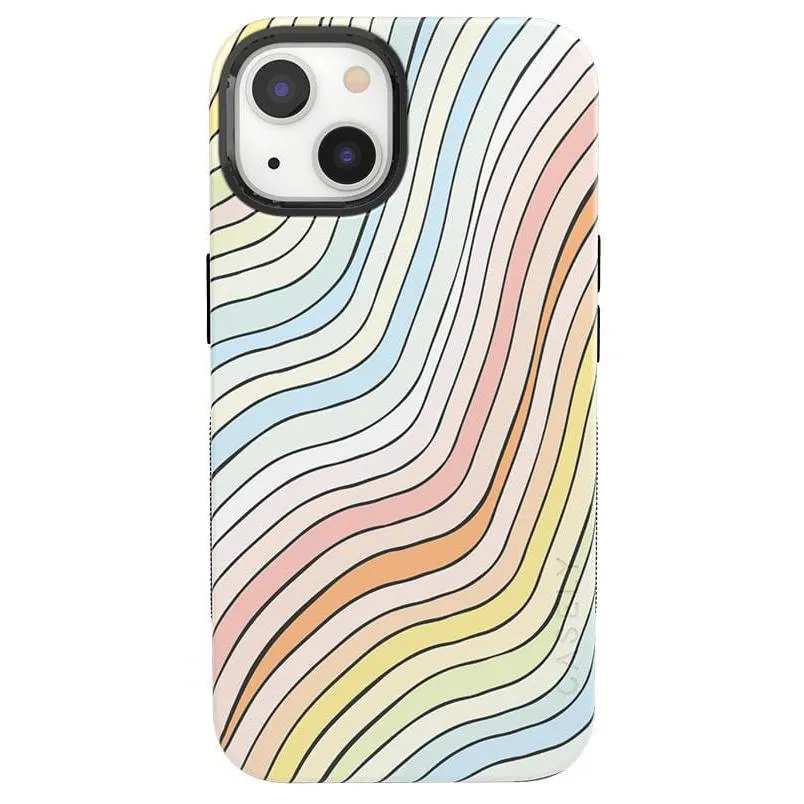 Best-Selling Ride The Wave | Pastel Rainbow Lined Case  Ends Soon!