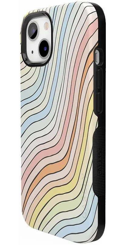 Best-Selling Ride The Wave | Pastel Rainbow Lined Case  Ends Soon!
