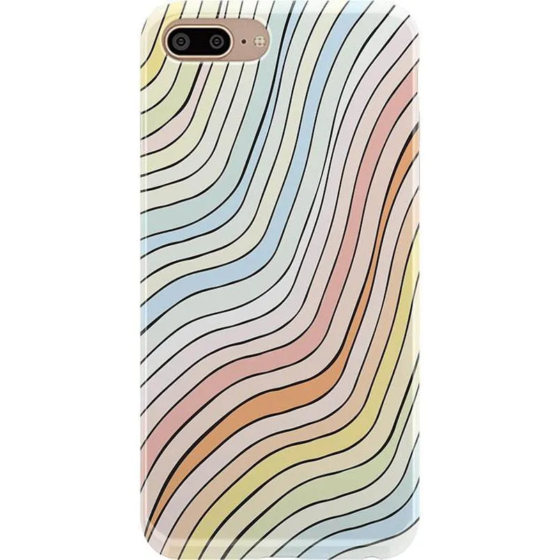 Best-Selling Ride The Wave | Pastel Rainbow Lined Case  Ends Soon!
