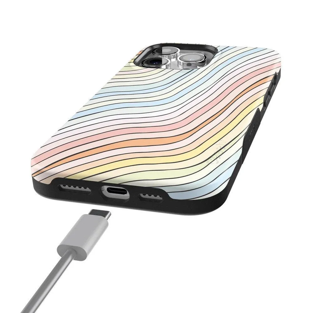 Best-Selling Ride The Wave | Pastel Rainbow Lined Case  Ends Soon!