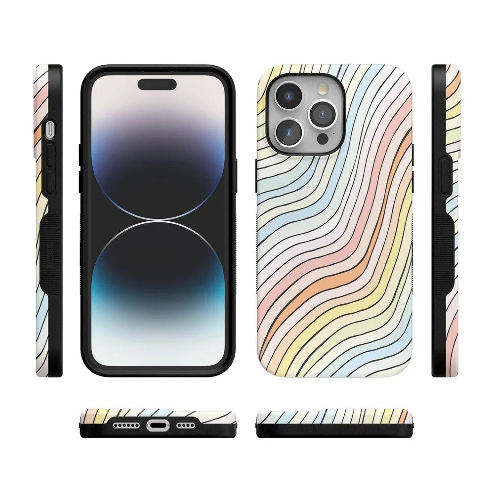 Best-Selling Ride The Wave | Pastel Rainbow Lined Case  Ends Soon!