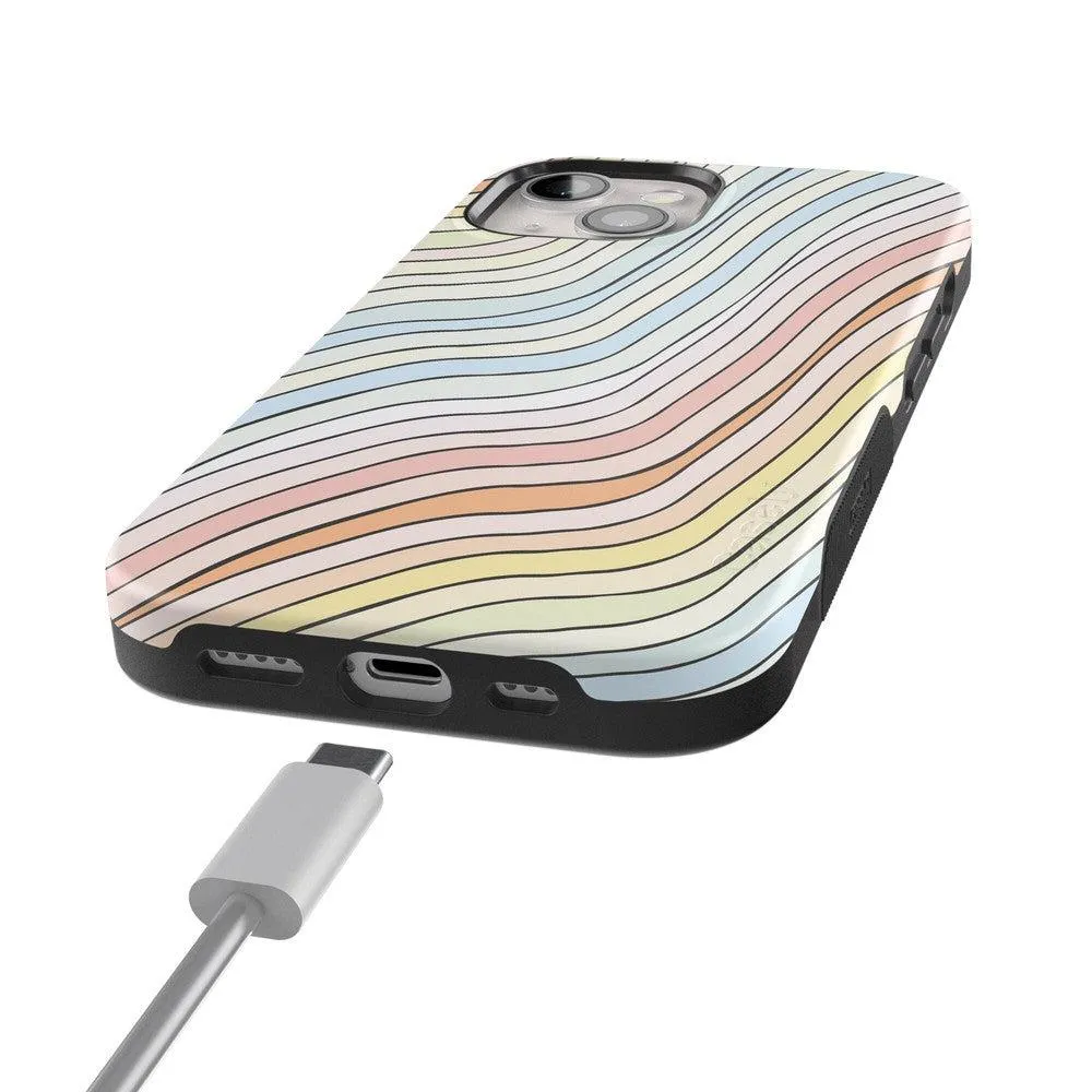 Best-Selling Ride The Wave | Pastel Rainbow Lined Case  Ends Soon!
