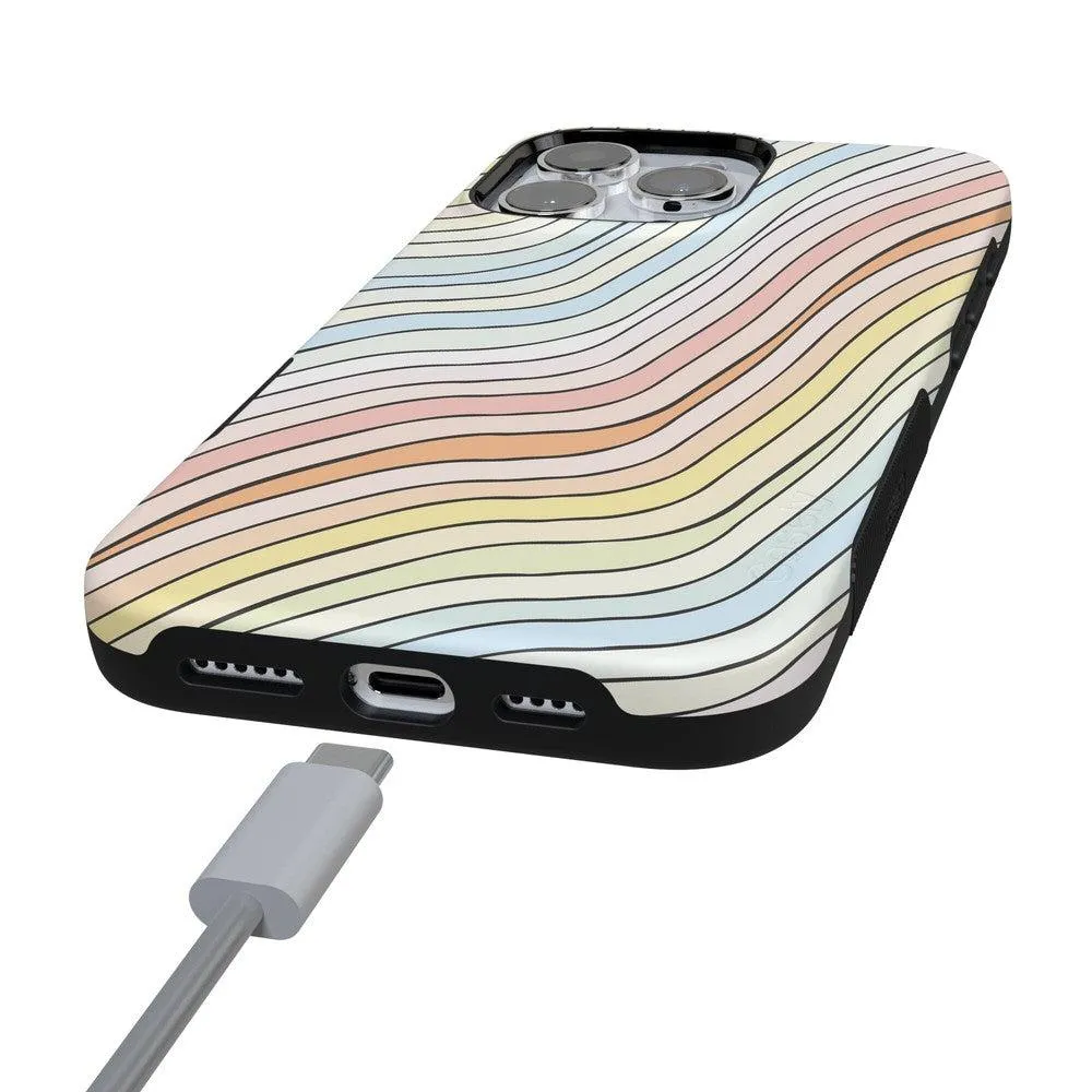 Best-Selling Ride The Wave | Pastel Rainbow Lined Case  Ends Soon!