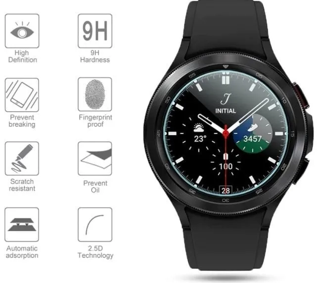 Best-Selling Samsung Galaxy Watch 4 Classic 46mm Screen Protector (Glass)  Stylish & Comfortable