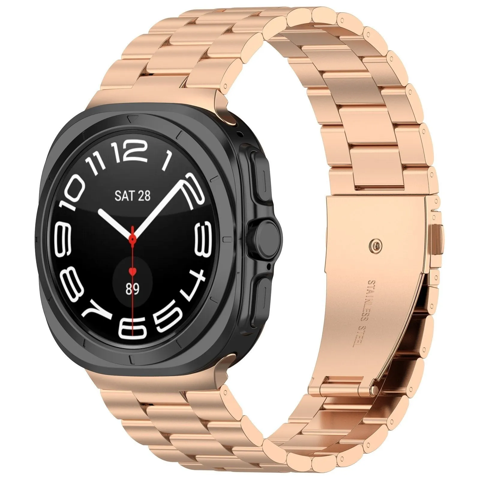 Best-Selling Samsung Galaxy Watch Ultra Steel Strap (Rose Gold)  Last Chance!