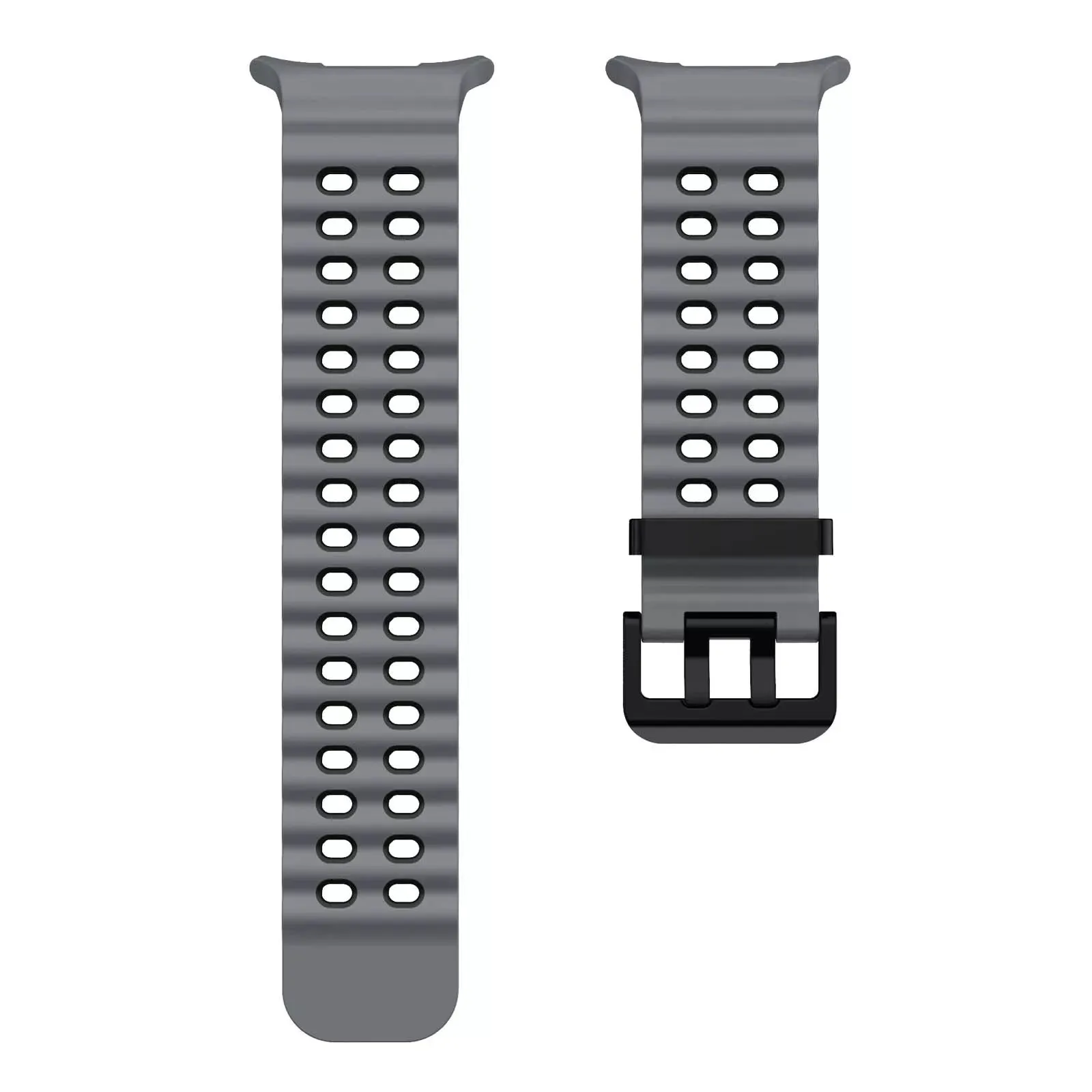 Best-Selling Samsung Galaxy Watch Ultra Wave Silicone Strap (Gray/Black)  Going Fast!