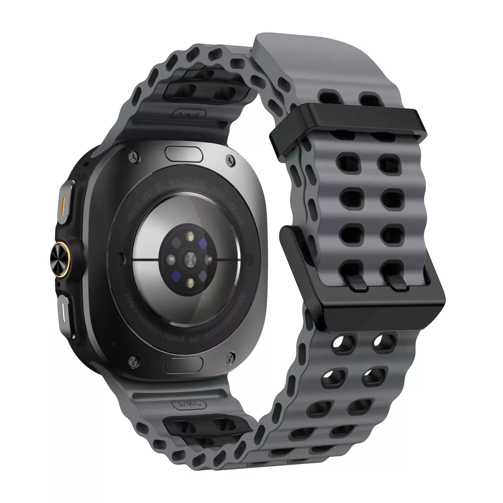 Best-Selling Samsung Galaxy Watch Ultra Wave Silicone Strap (Gray/Black)  Going Fast!