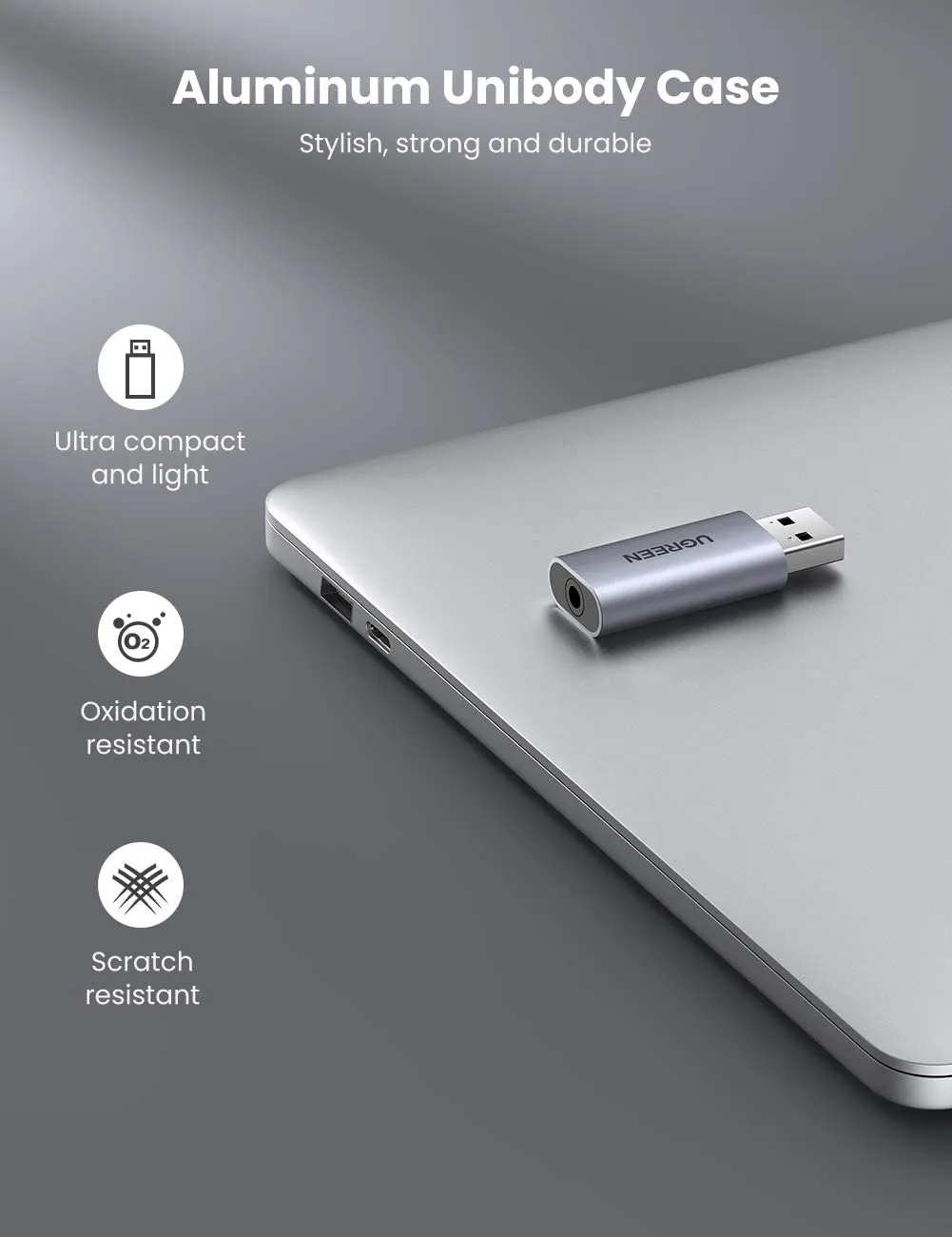 Best-Selling UGREEN USB to Audio Jack USB External Sound Card 3.5mm Audio Adapter  Limited Availability!