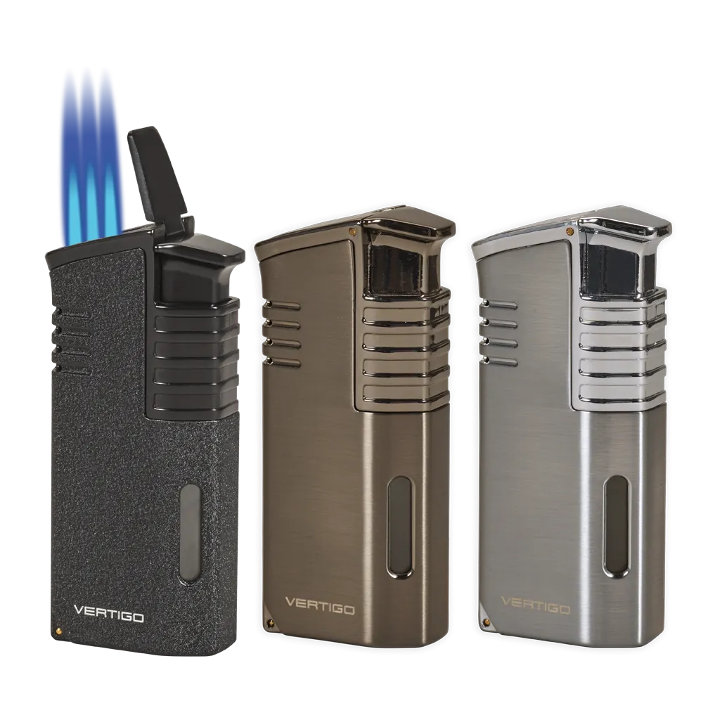 Best-Selling Vertigo Mechanic Triple Torch Lighter w/ Cigar Punch  Almost Sold Out!