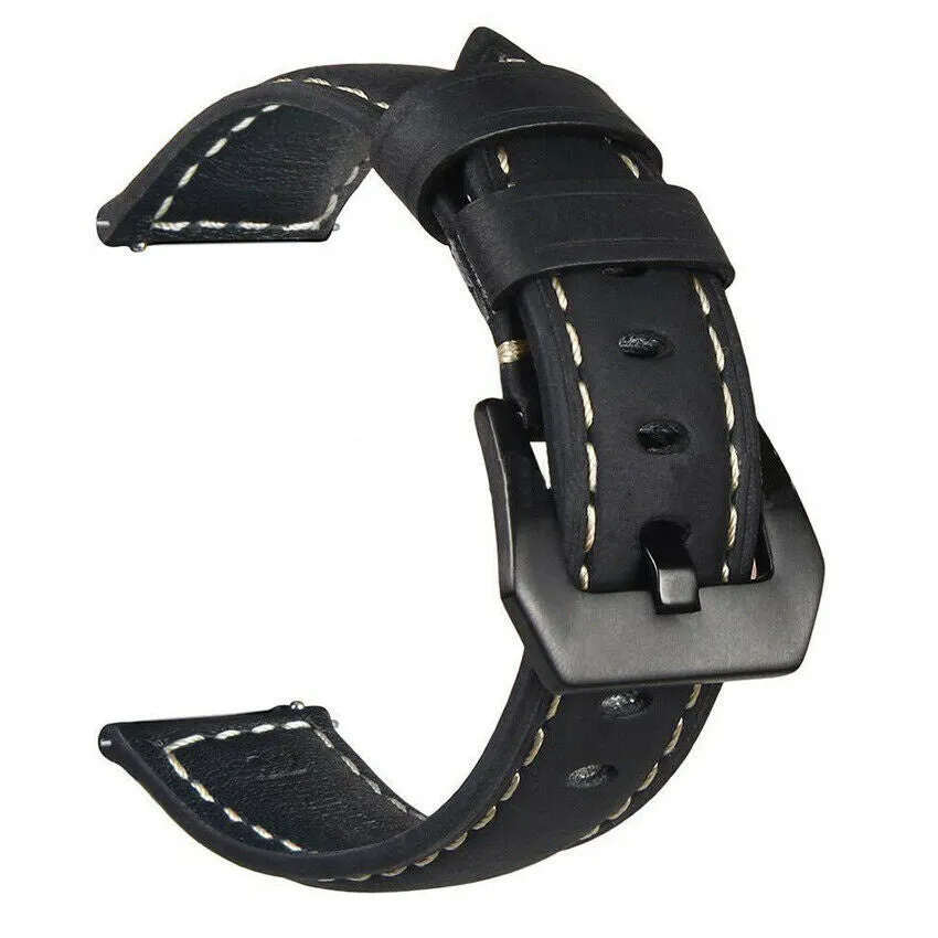 Best-Selling Xiaomi Amazfit GTS Leather Strap (Black)  Stylish & Comfortable