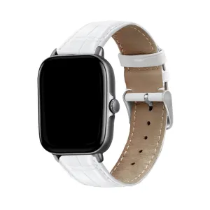 Best-Selling Xiaomi Amazfit GTS Leather Strap Crocodile Grain (White)  Going Fast!