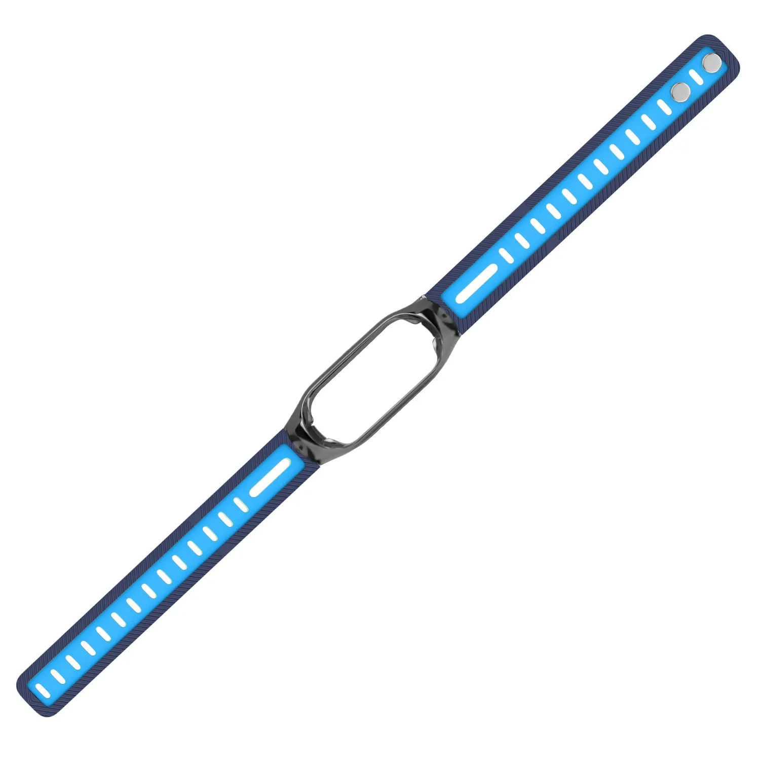 Best-Selling Xiaomi Mi Band 7 Sport Strap with Frame (duo Blue)  Stylish & Comfortable