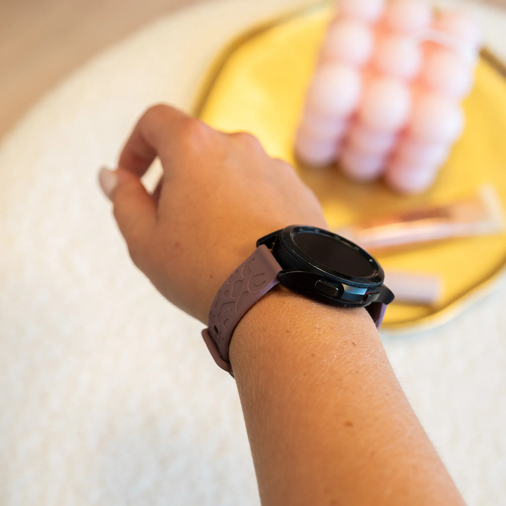 Best-Selling xoxo Wildhearts Amazfit GTS 4 Silicone Strap Leopard Print (Berry Purple)  Last Few Pieces!