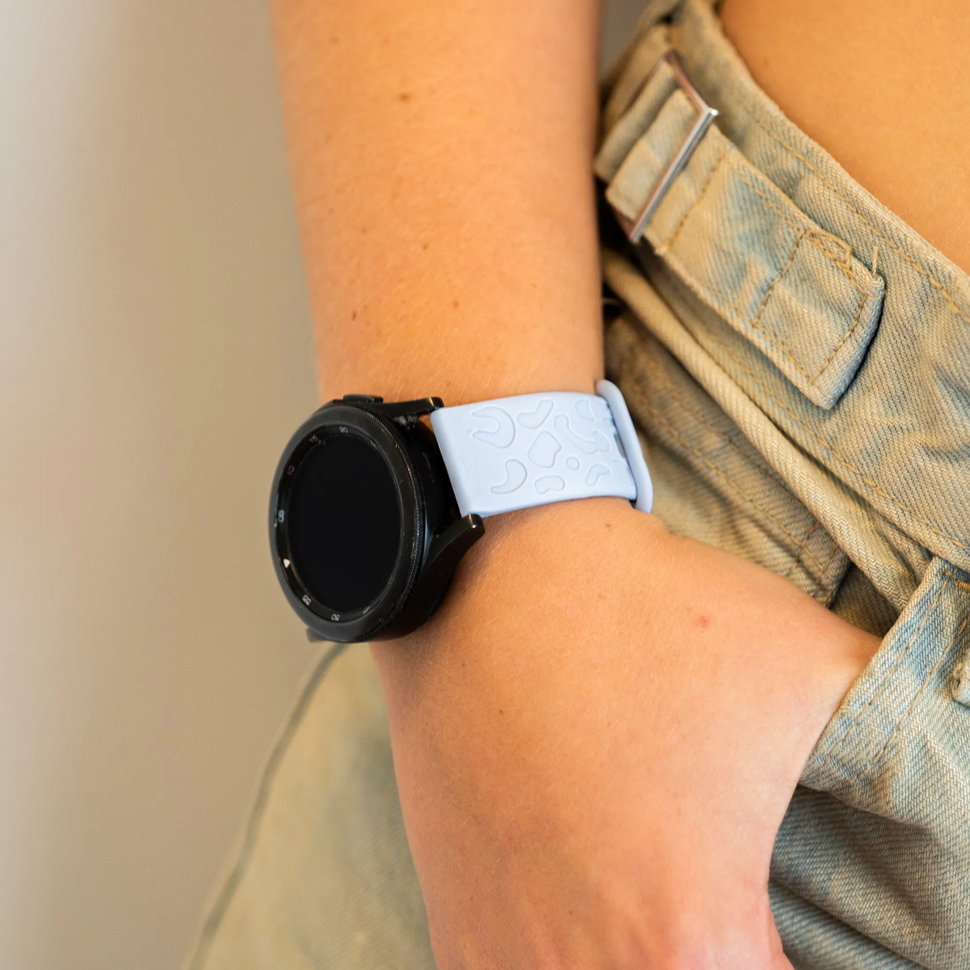 Best-Selling xoxo Wildhearts Xiaomi Amazfit GTS Silicone Strap Leopard Print (Light Blue)  Almost Gone!