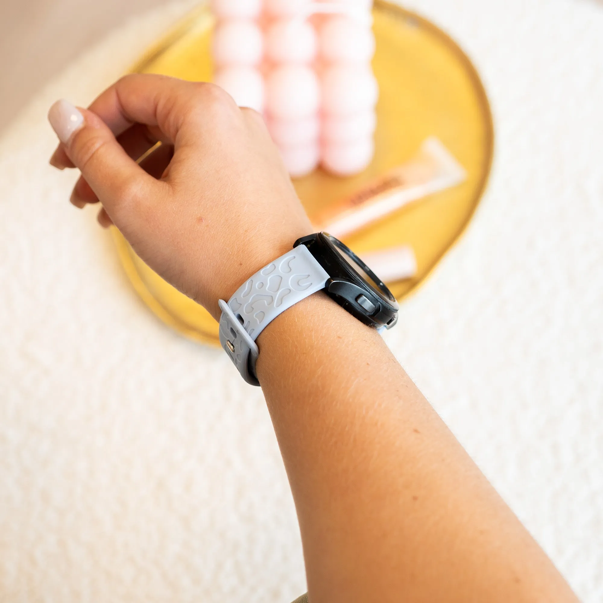 Best-Selling xoxo Wildhearts Xiaomi Amazfit GTS Silicone Strap Leopard Print (Light Blue)  Almost Gone!