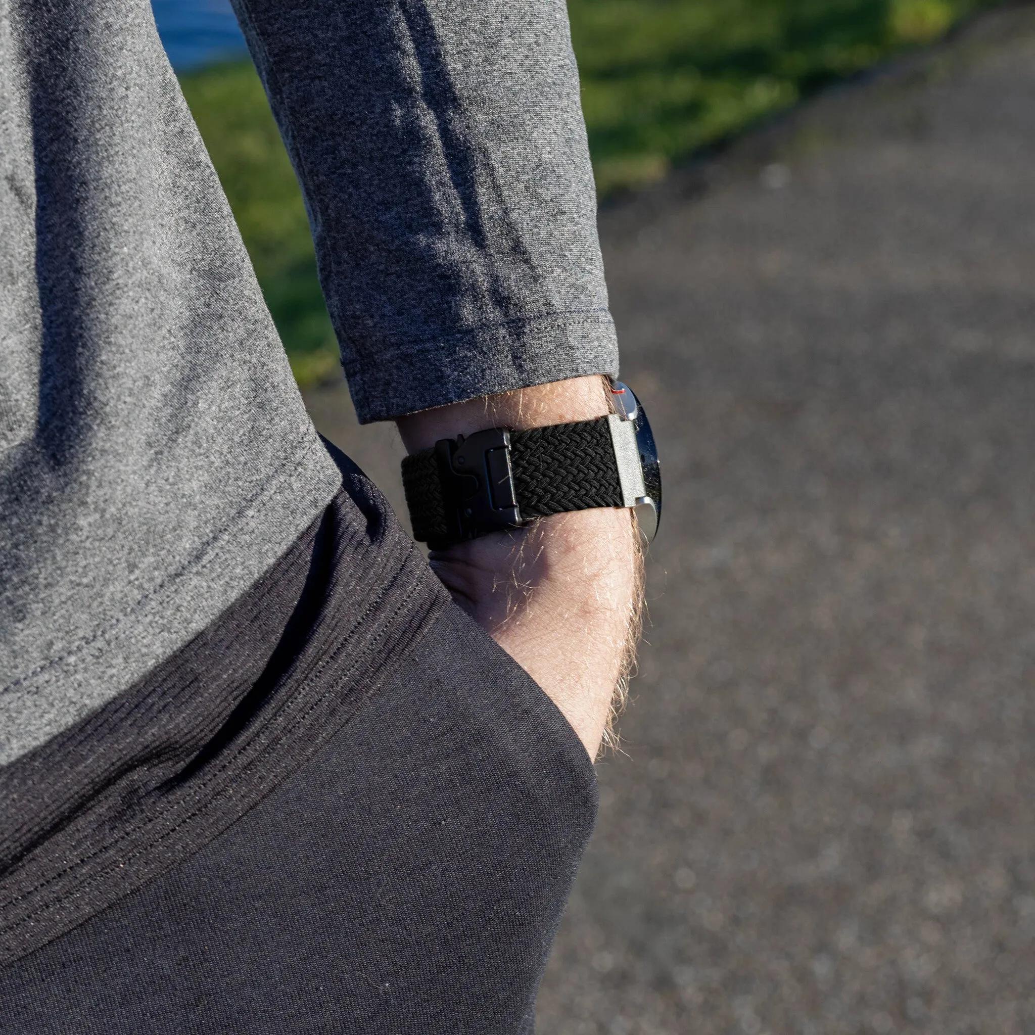 Bestseller Amazfit GTS 4 Braided Strap with P-Buckle (Black)  Limited Release!