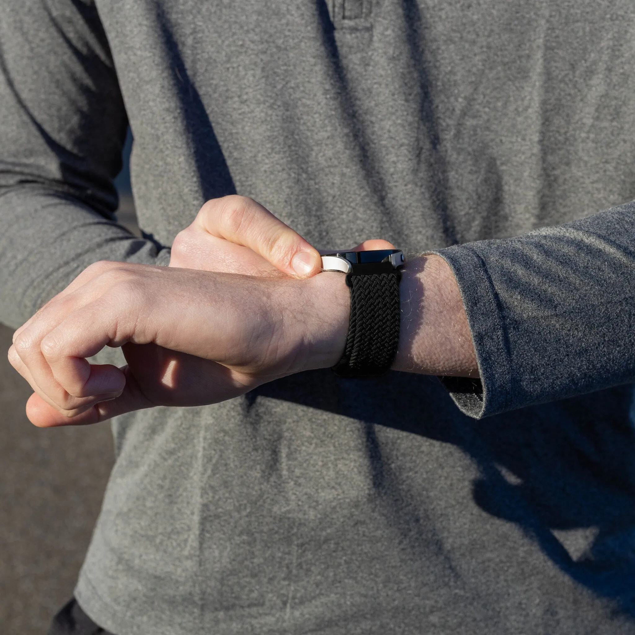 Bestseller Amazfit GTS 4 Braided Strap with P-Buckle (Black)  Limited Release!