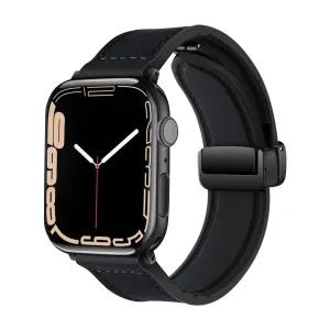Bestseller Apple Watch D-Buckle Leather Strap (Black)  Limited Stock!