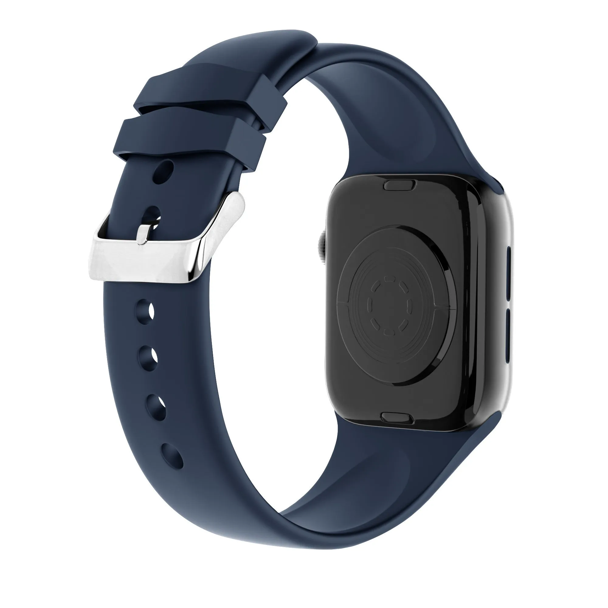 Bestseller Apple Watch Silicone Strap with Buckle (Dark Blue)  Ends Soon!