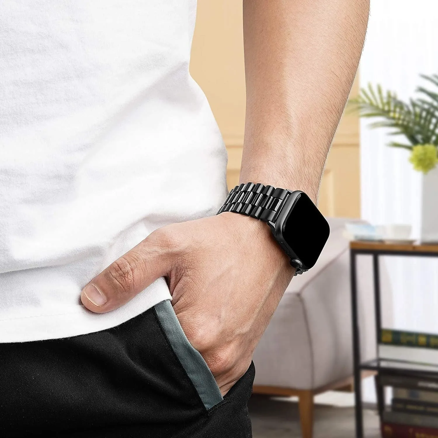 Bestseller Apple Watch Steel Strap Presidential (Black)  Limited Stock!