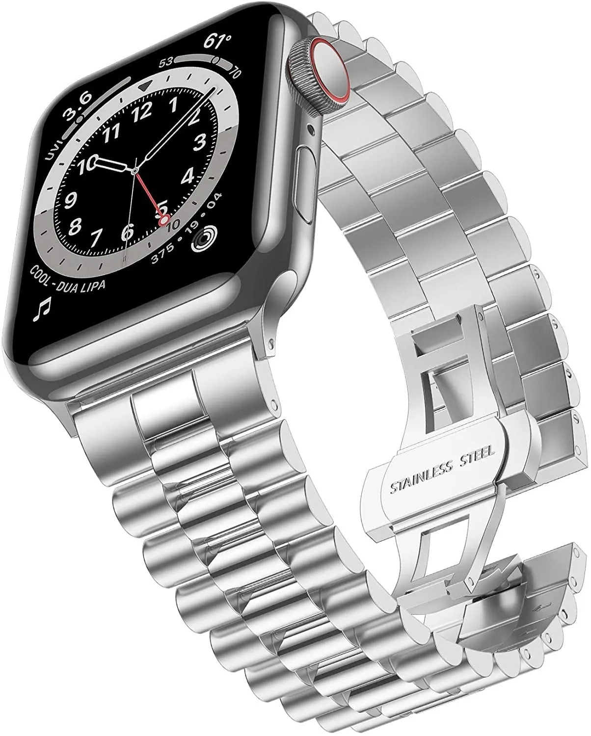 Bestseller Apple Watch Steel Strap Presidential (Silver)  Today Only!